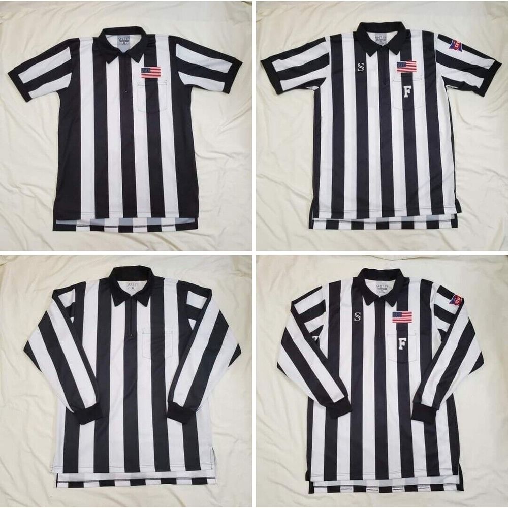 Lot of 4 SMITTY Referee Shirts - Long Sleeve, Short Sleeve,‎ Field Ref, and Ref